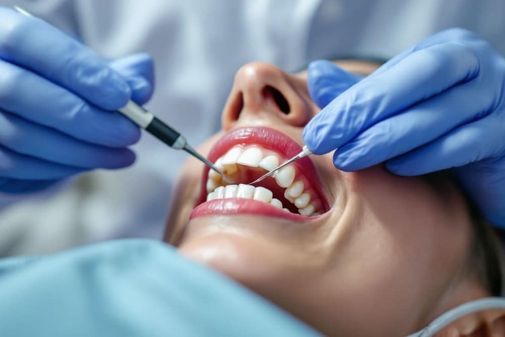 aplicacion resina dental estetica consulta