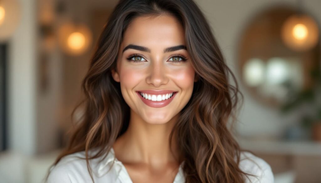 paciente sonriente despues tratamiento dental