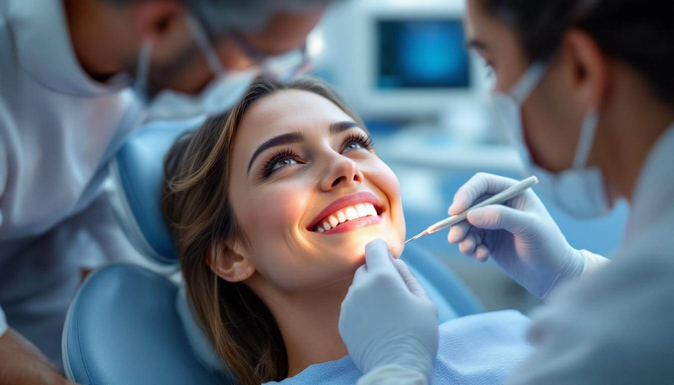 dentista tratando a paciente dentista tratando a paciente